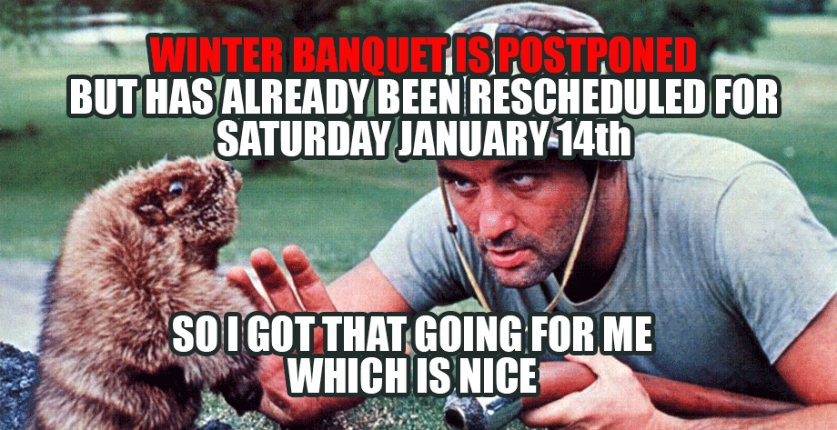 Winter Banquet Postponed